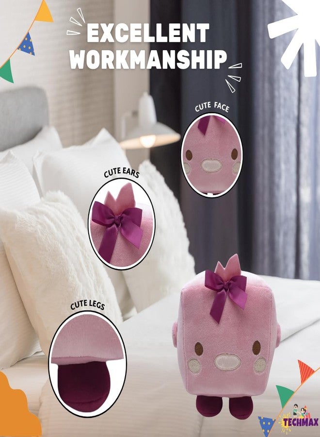 TechMax Solution لعبة TechMax Solution القطيفة الناعمة على شكل فيونكة مربعة لطيفة - Image 4